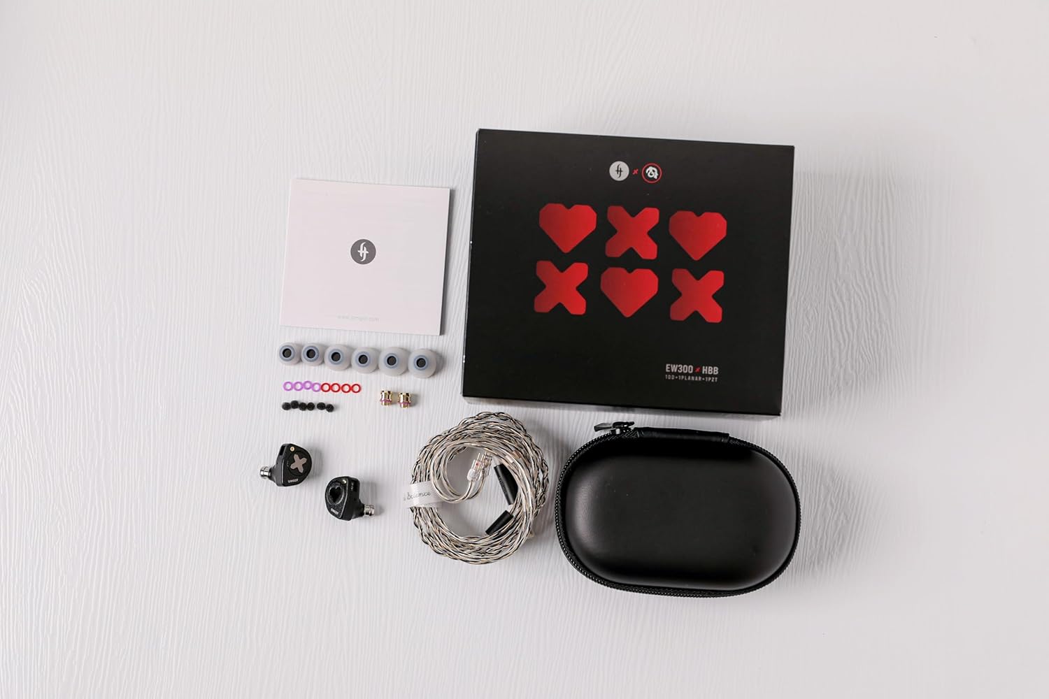 Linsoul SIMGOT EW300 1DD+1Planar+1PZT Hybrid Driver in Ear Monitor, Wired Earbuds IEM, Gaming Earbuds with Detachable Nozzles & Kiwi Ears Allegro Mini Portable IEM DAC, in Ear Monitor Amplifier