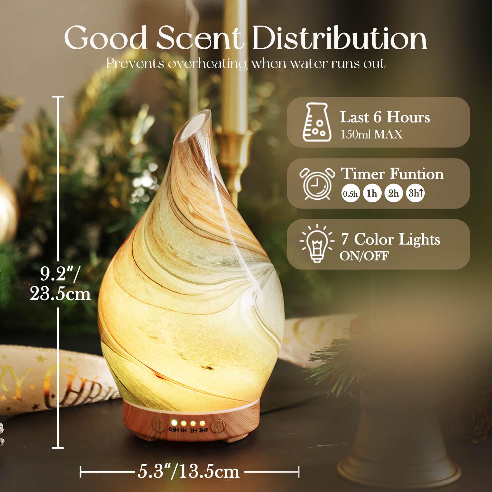 Running Man Diffuser Snapklik.com : Porseme 150ml Glass Essential Oil Diffuser Aromatherapy ...