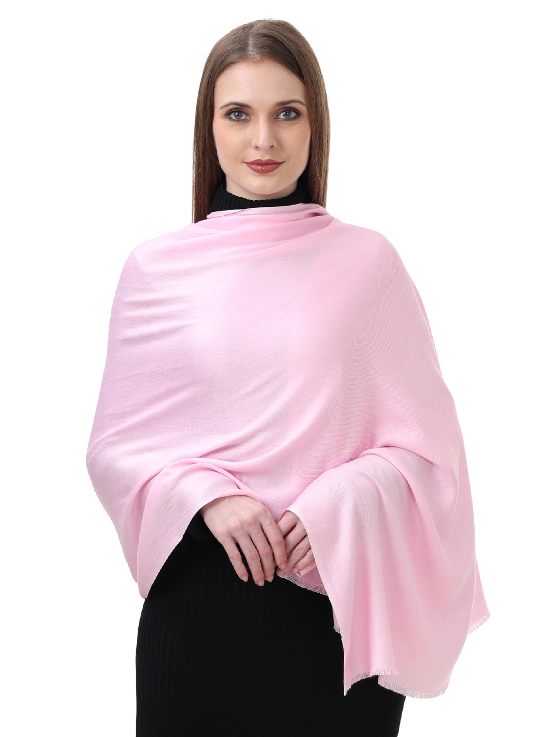 Pashmina scarf for women, twill weave, thick, solid color wraps, all weather, large, warm, very soft pashmina feel scarves-image-14