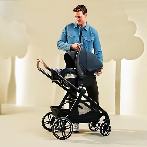 Miniatura 15 de Maxi-COSI Zelia Pro Sistema de viaje 5 en 1 con asiento de automóvil infantil Mico Pro, combo de cochecito de bebé, asiento reversible, ruedas