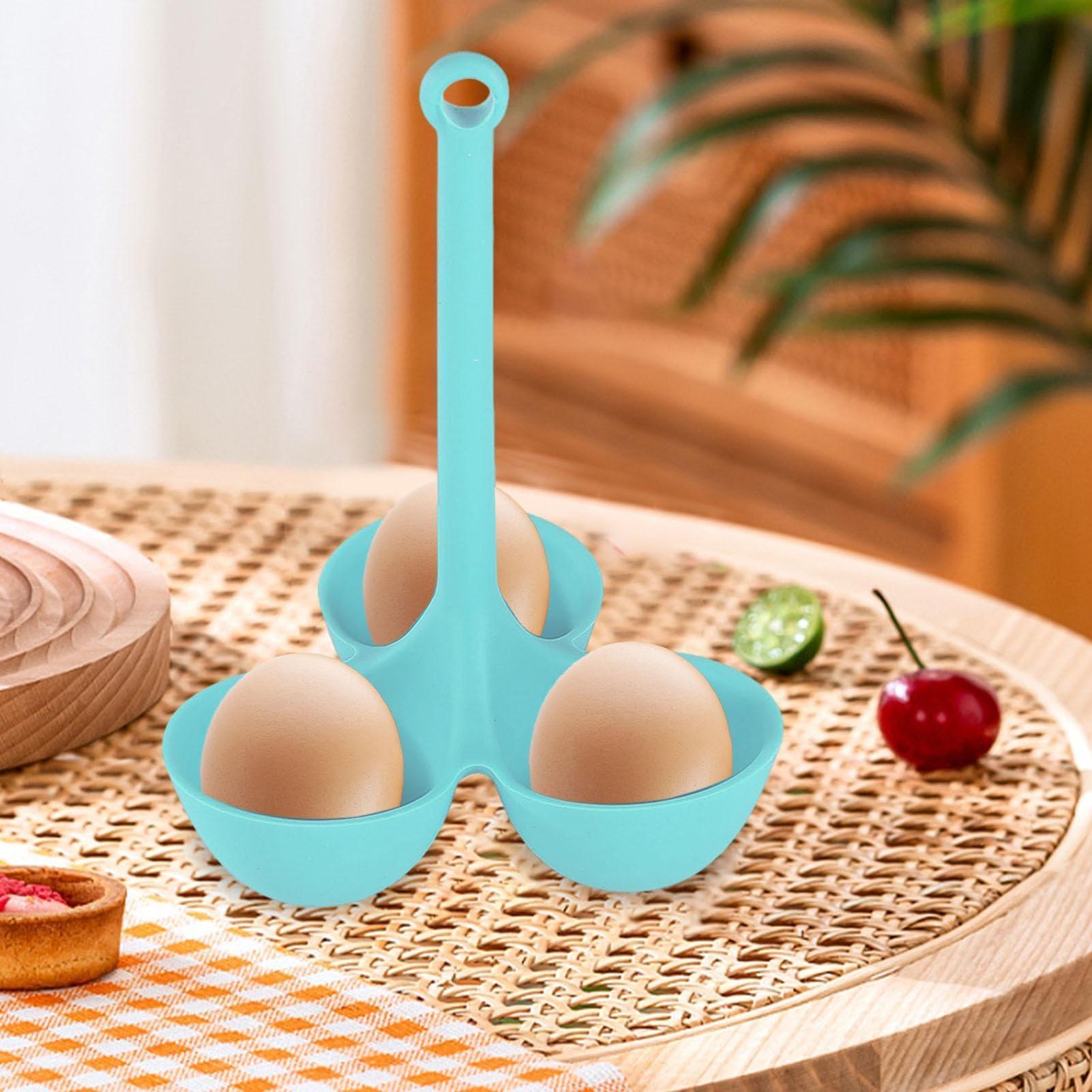 Silikon Eierhalter 3-fach | Hochtemperaturbeständig Bis 230°C - Eierkocher & Pochierer