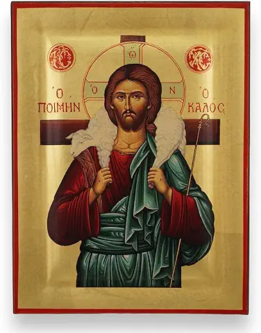Christ the Good Shepherd Icon — Premium Quality Greek Orthodox Byzantine Icon