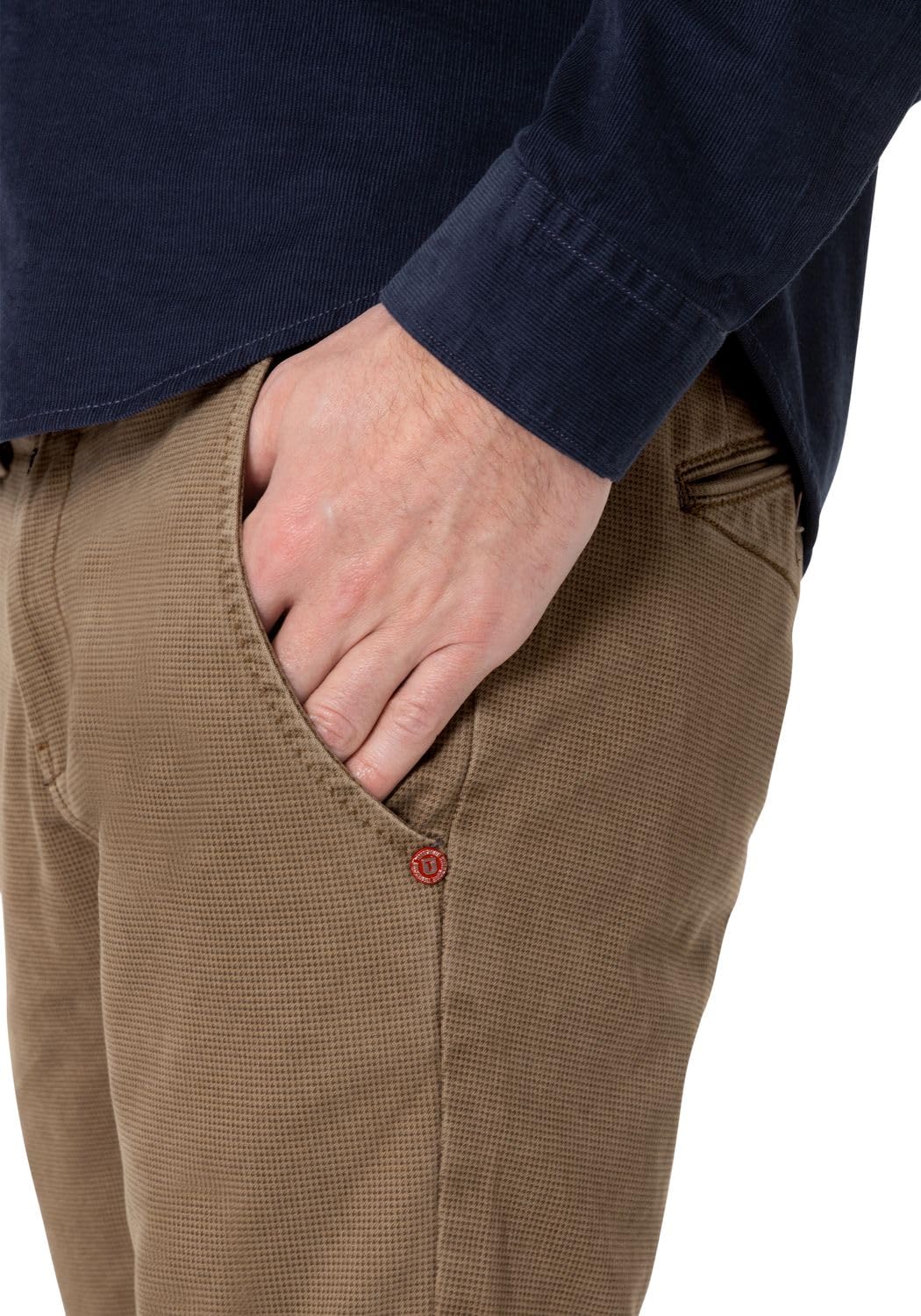 Timezone Herren Chino Hose Slim JANNOTZ - Slim Fit - Braun Grau Grün Baumwolle