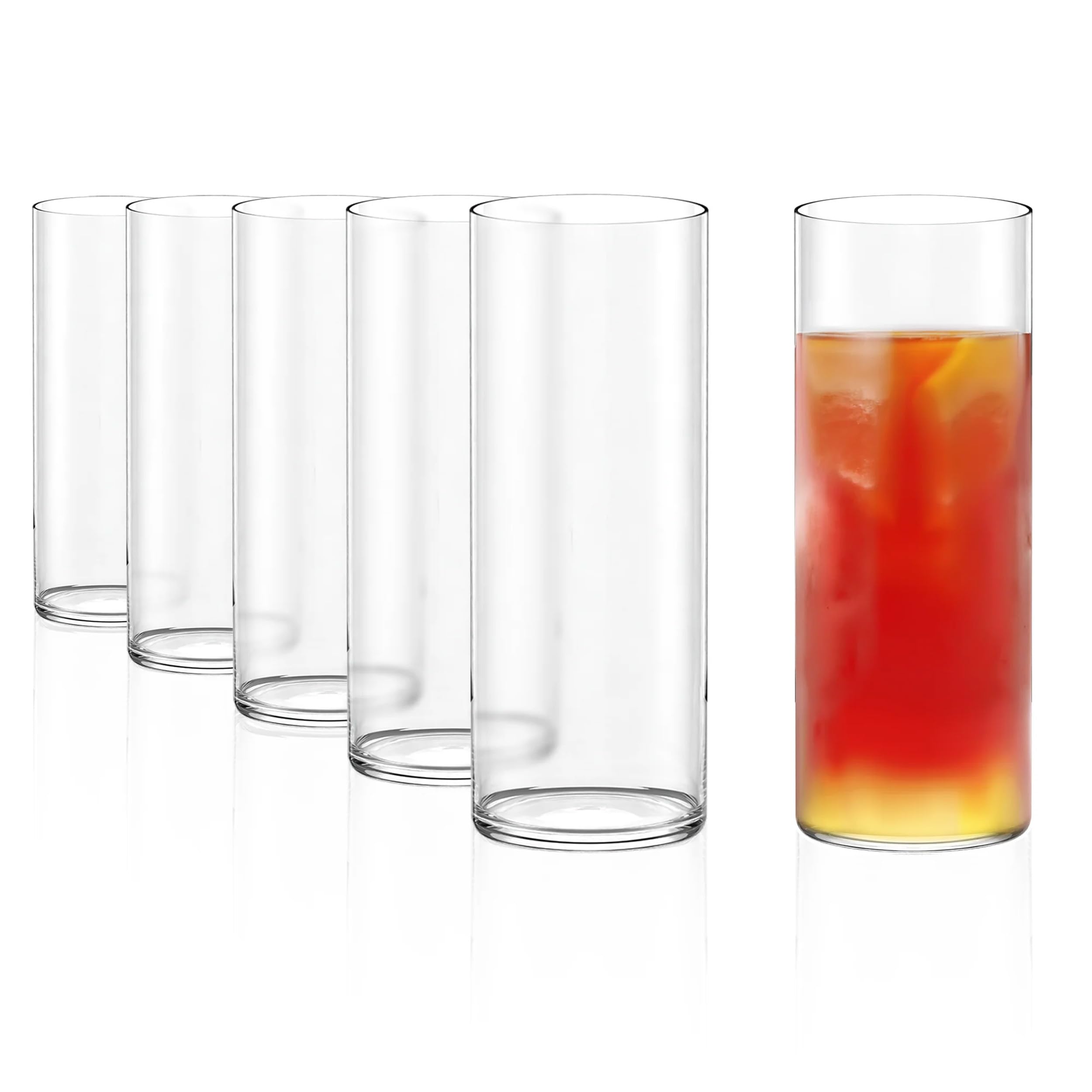 Stölzle Lausitz Kyoto Bar Long Drink Cups - 460 ml/Set of 6 Drinking Glasses/Cocktail Glasses/Long Drink Glasses Set/Gin Glasses/Highball Glasses