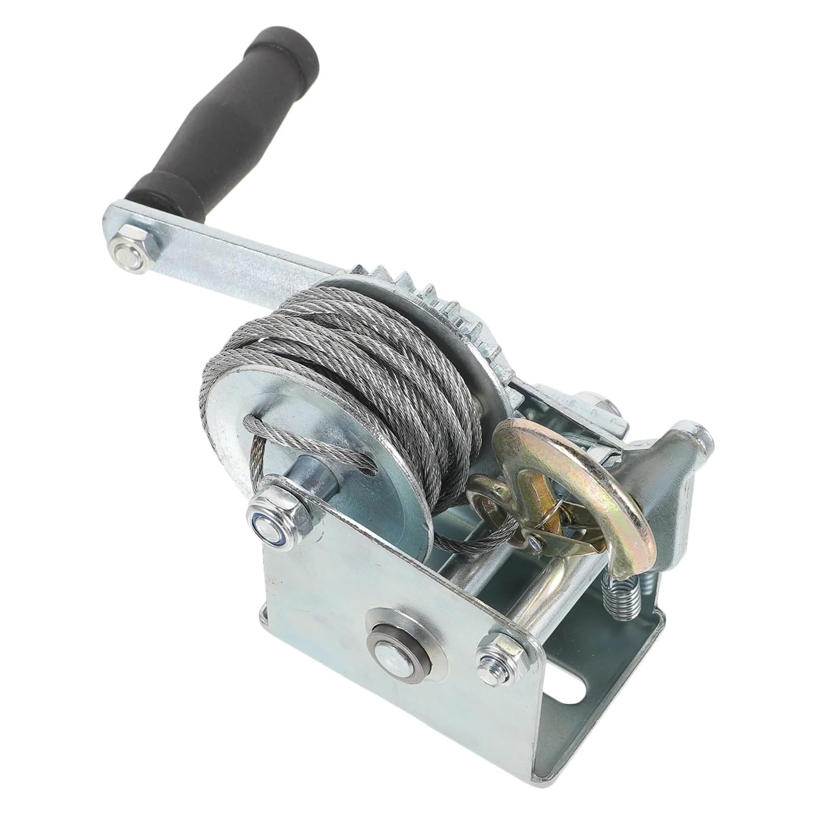 Tragbare Handwinde, 227 kg, robuster Ratschenzug für Boote, Anhänger und LKWs, manuelles Mini-Hebeband für einfache Handhabung und Abschleppen