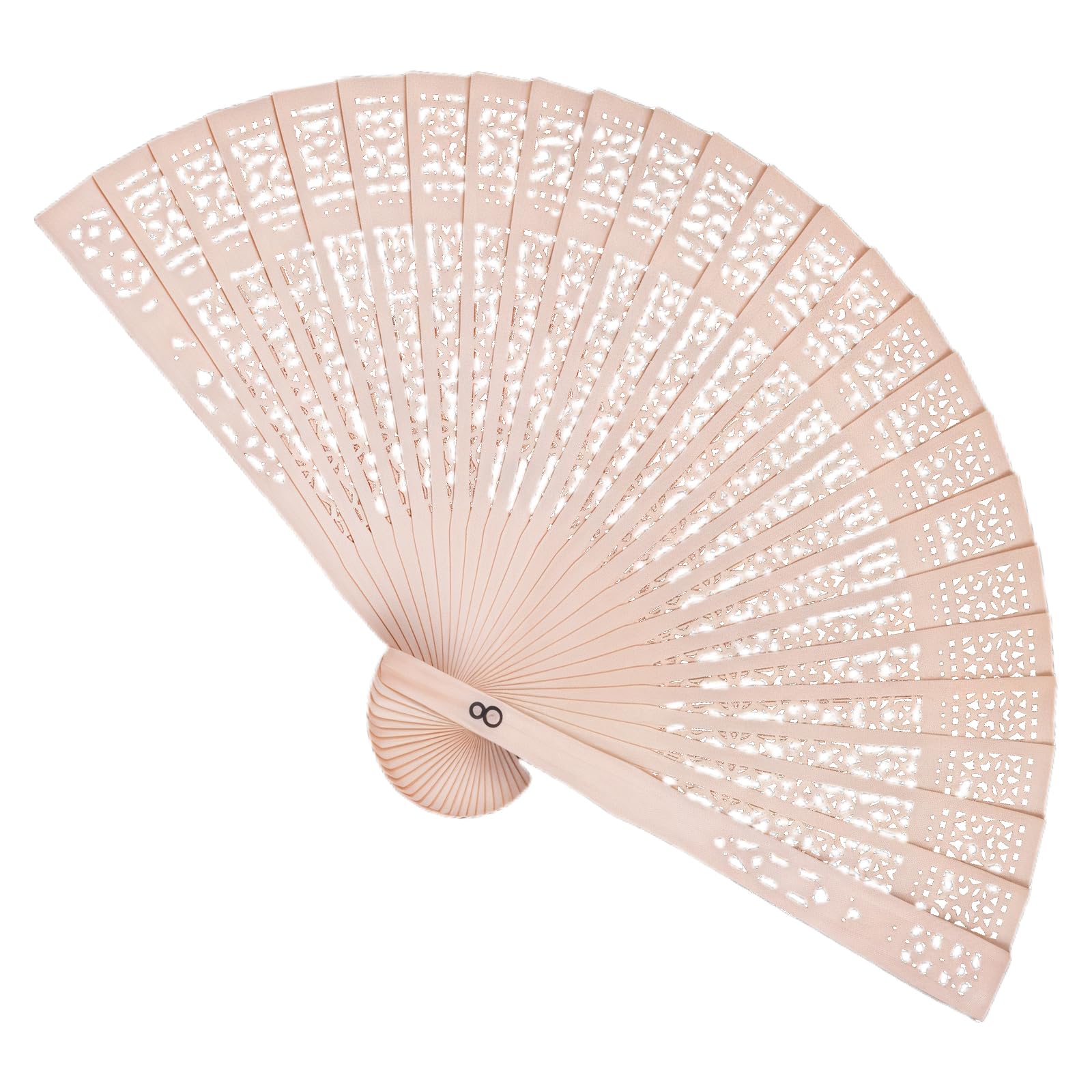 hogtnd Wooden Hand Fan Hollowed Carved Wood Decorative Fans Vintage Foldable Chinese Fan Photography Props for Women Decorative Foldable
