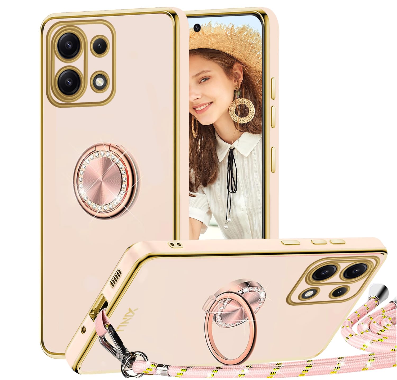 Cover Cordino Compatibile con Poco X6 5G Redmi Note 13 Pro 5G, Custodia