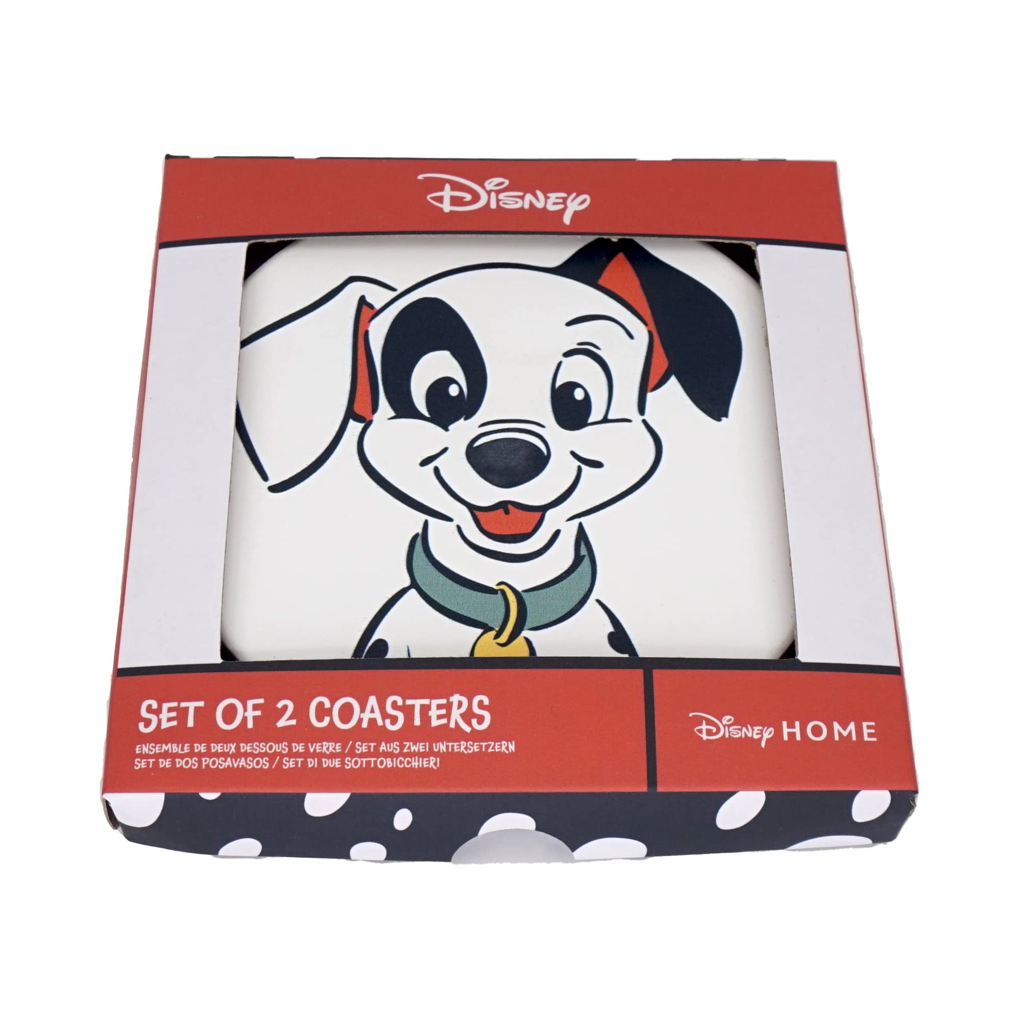 Amazon.com: Disney 101 Dalmatians Set of 2 Ceramic Coasters - 101