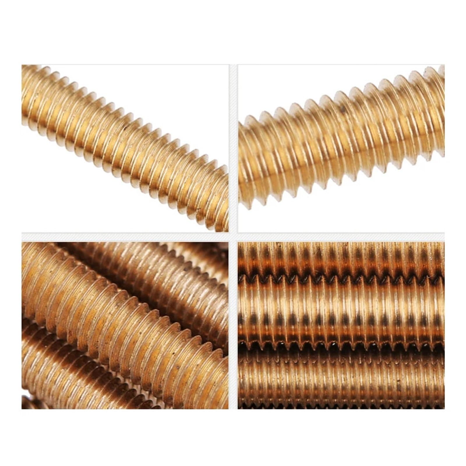 Varilla roscada métrica de latón M2-M6 250-500 mm(M5x500-1pcs)