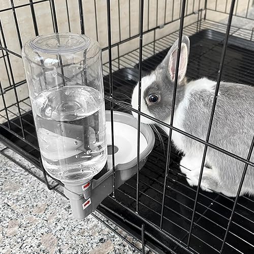 Miniatura 8 de Vannon Botella de agua para mascotas de 16oz, dispensador de tazón de agua por gravedad para jaula, dispensador de agua anti-desbordamiento