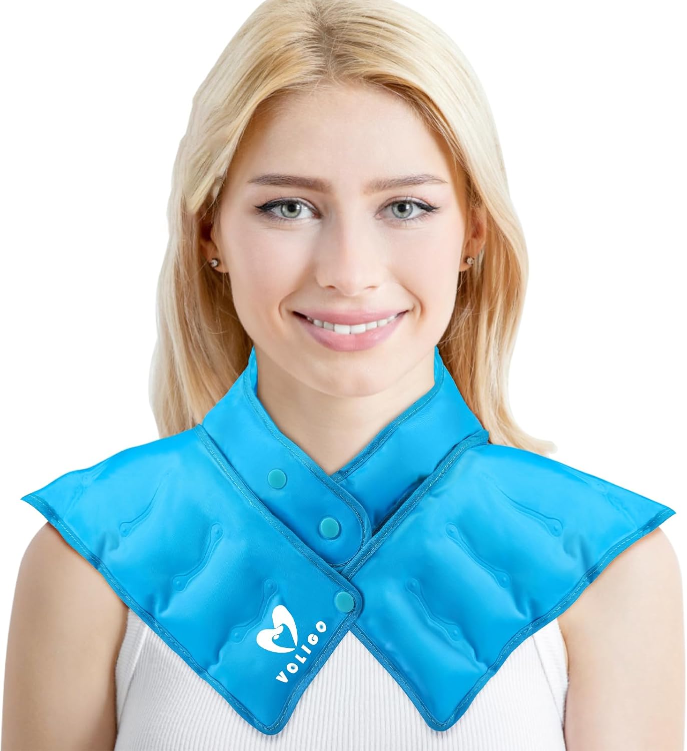 Neck Shoulder Heating Neck Wrap Microwave Heating Pad, Hot and Humid Back Pain Relief Hot Compress, Adjustable Microwave Neck Heater (NSF-Light Blue) Neck Shoulder Heating Neck Wrap Microwave Heating Pad, Hot and Humid Back Pain Relief Hot Compress, Adjustable Microwave Neck Heater (NSF-Light Blue)