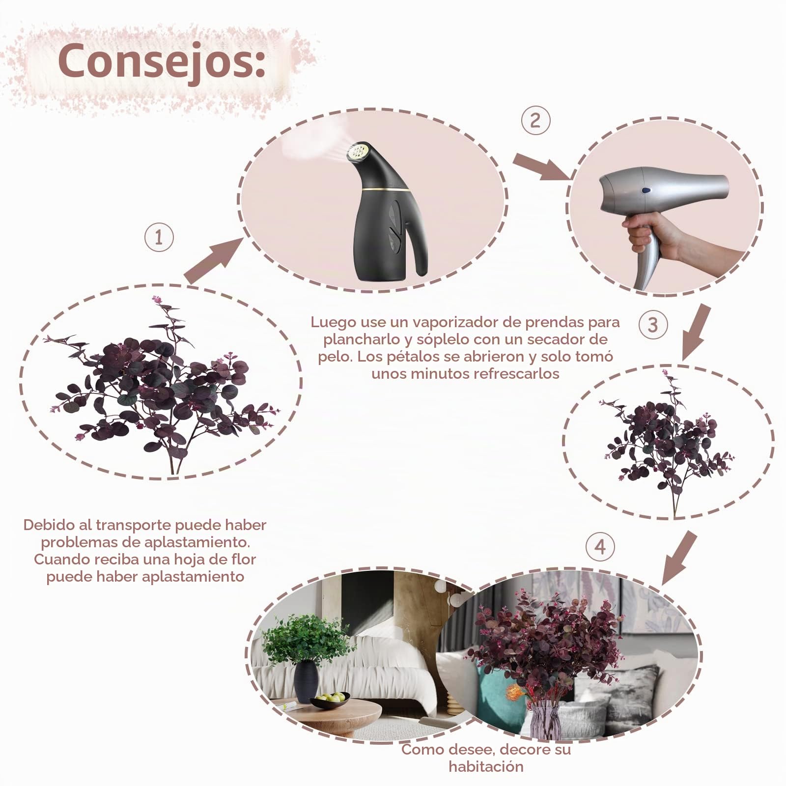 3 plantas artificiales de seda con hojas de eucalipto de 29 pulgadas de alto, ramas de eucalipto, decoración de arreglos florales, plantas artificiales para interiores y hogares, decoración de