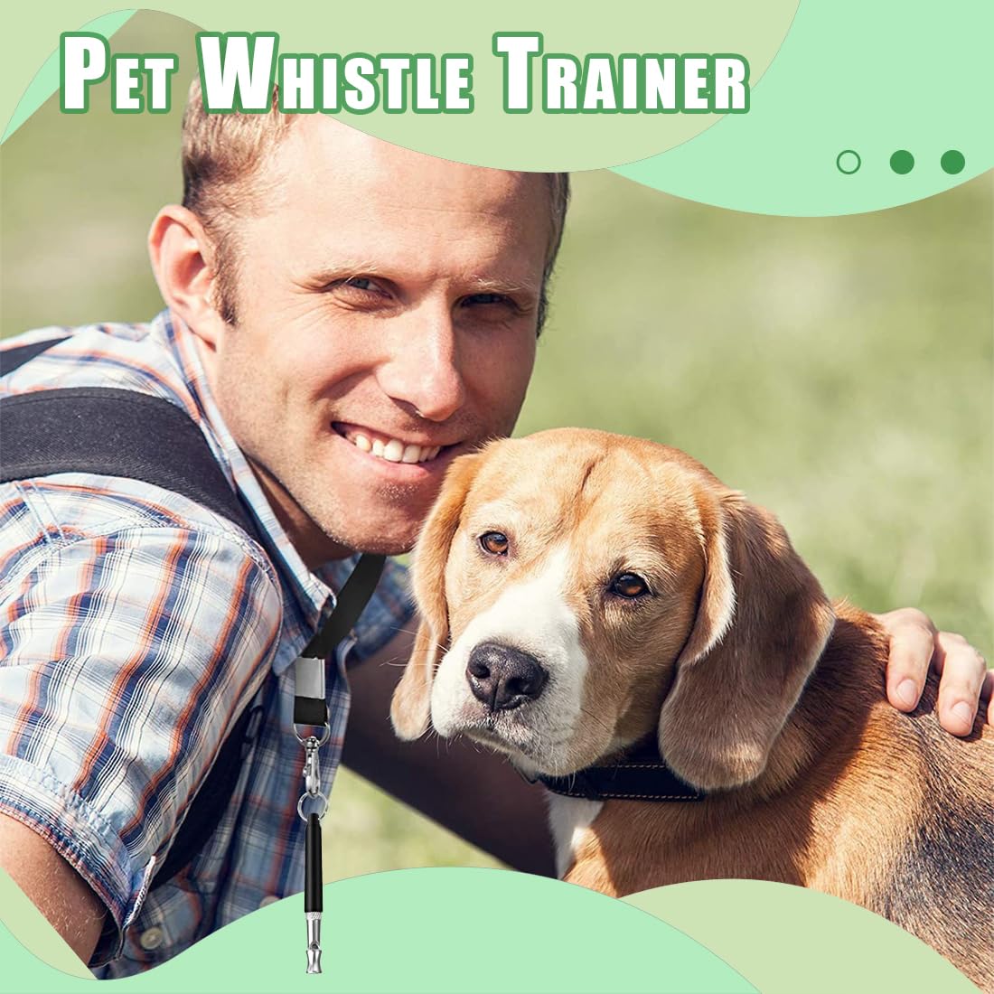 Fischietto Ultrasuoni Per Cani - 2 Pezzi Con Cordino Regolabile Per Addestramento - Foto 11