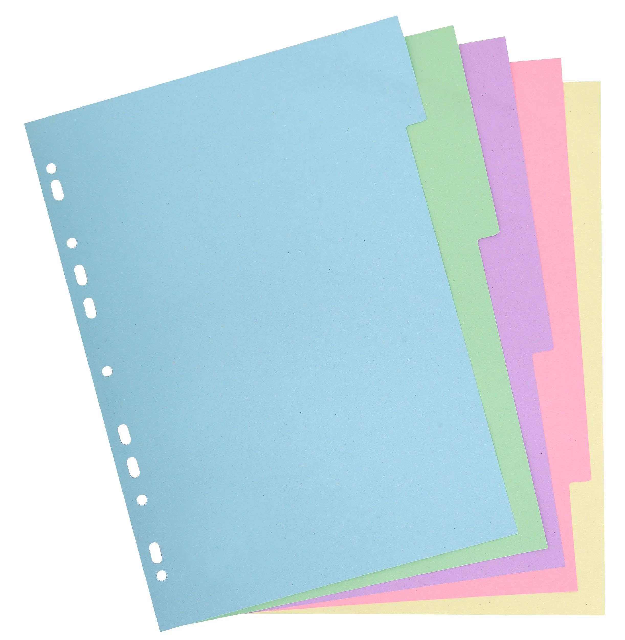 Intercalaires carte 180g forever 5 positions - a4