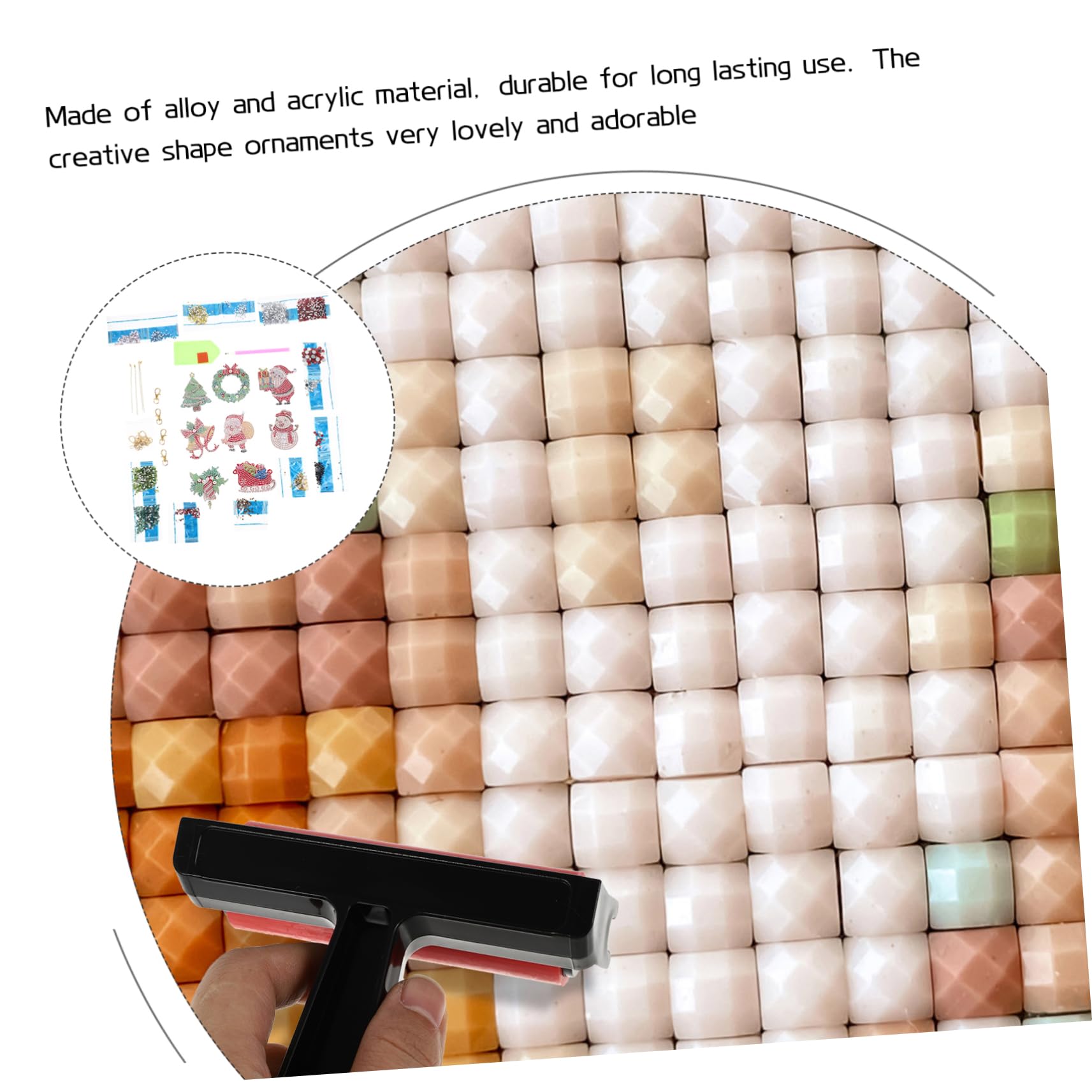 HOODANCOS 2sets Portachiavi Natalizi Decorativi Con Elementi Di Natale Kit Fai Da Te Con Pendente Forma Di Babbo Natale Per Regali e Decorazioni Feste