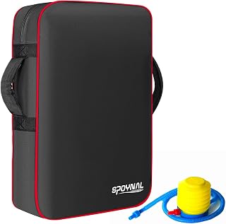 SPOYNAL Inflatable Blocking Pad 24x16in - Dense Foam Core Kick Shield for Football, Martial Arts, Hockey, Lacrosse Training
