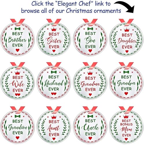 Miniatura 8 de Elegant Chef Christmas Ornament for Grandson from Grandparents- Always Remember You are Braver Stronger Smarter- Motivational Inspirational Gift