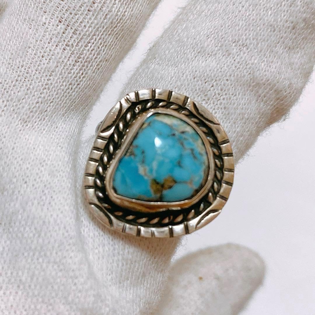 スターリングシルバー ナバホ族 ターコイズ リング 15号 楽天市場】【FUNNY公式ストア】 ナバホ族 ターコイズ リング