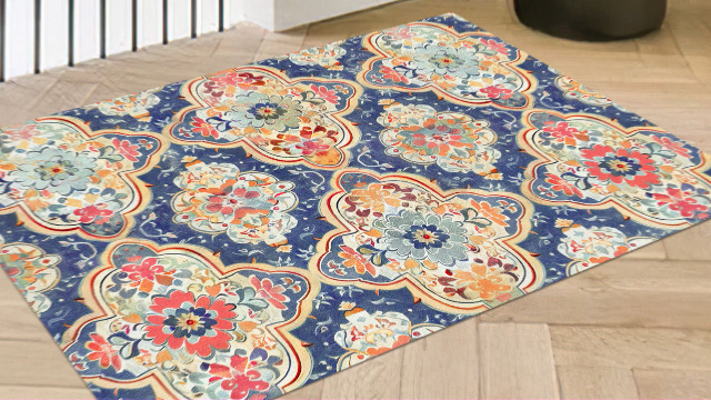 Tapete Boho Vintage 2x3 Ft Lavable Antideslizante miniatura 7