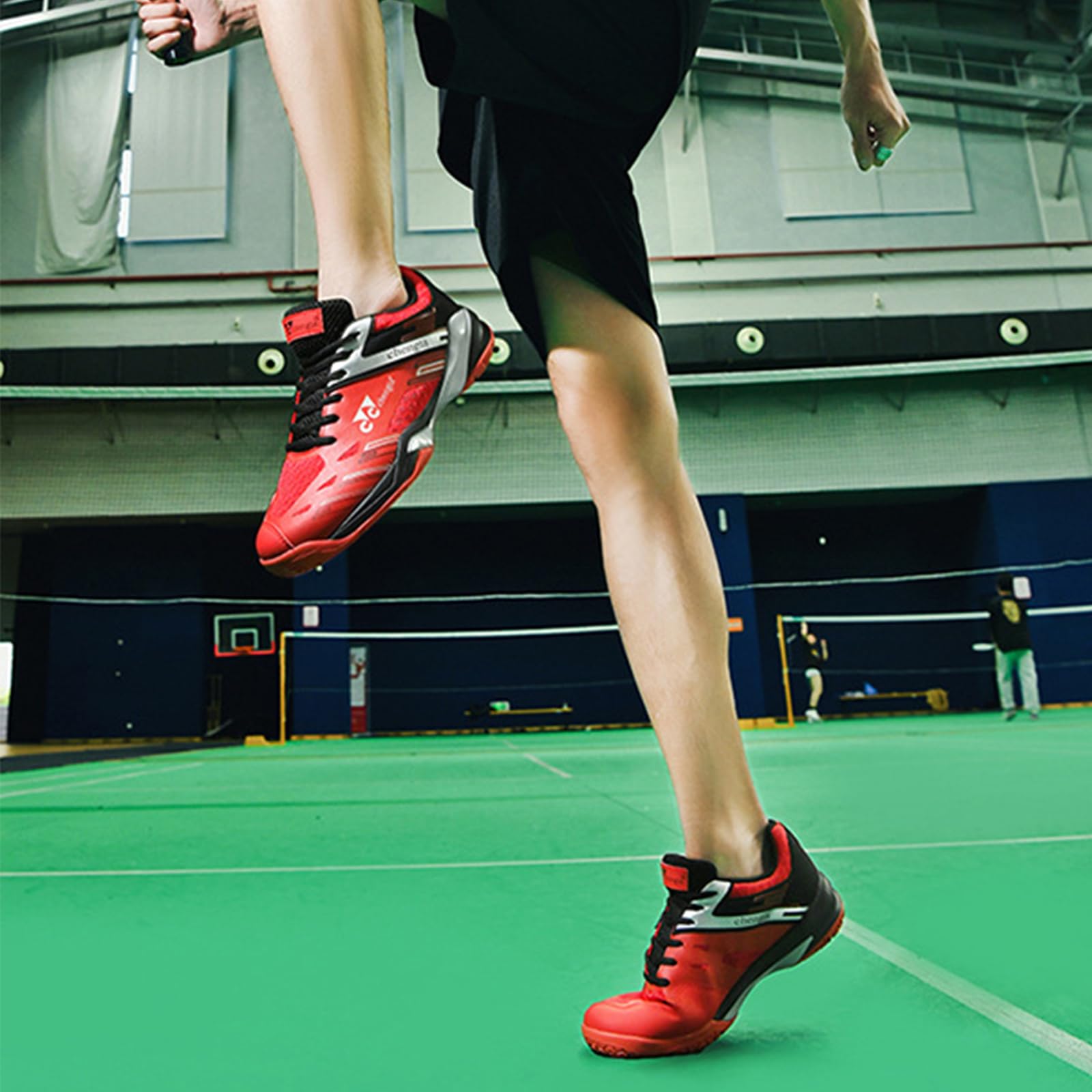 Chaussures de badminton de squash pour homme, légères, en cuir, antidérapantes, pour intérieur et extérieur, raquetball