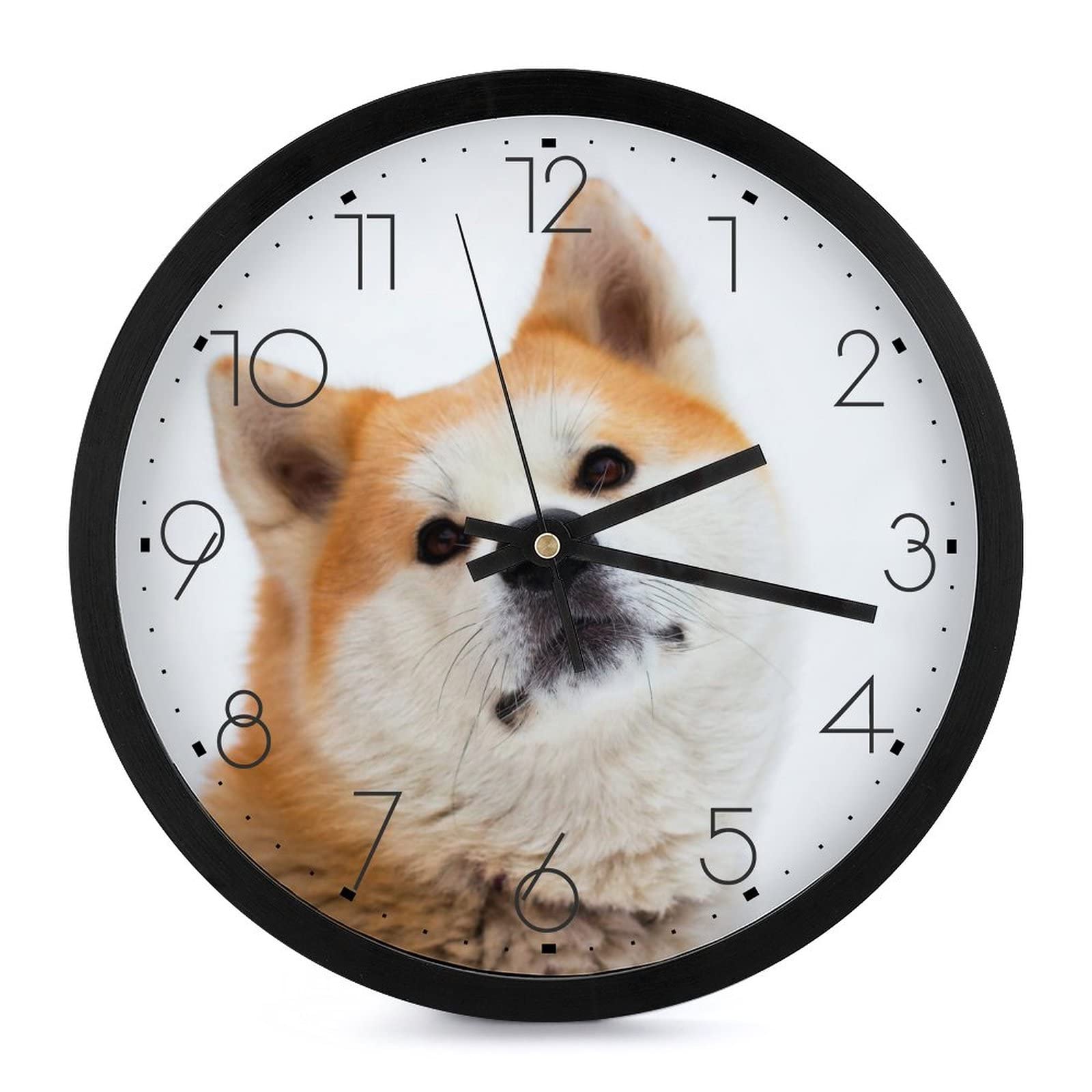 Horloge murale Shiba Inu pour égayer un salon triste et sans vie