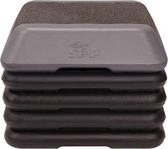 The Step Adjustable High Step Aerobic Platform with 4 Risers, Home Gym Workout Equipment, Fitness Exercise Equipment Made in the USA