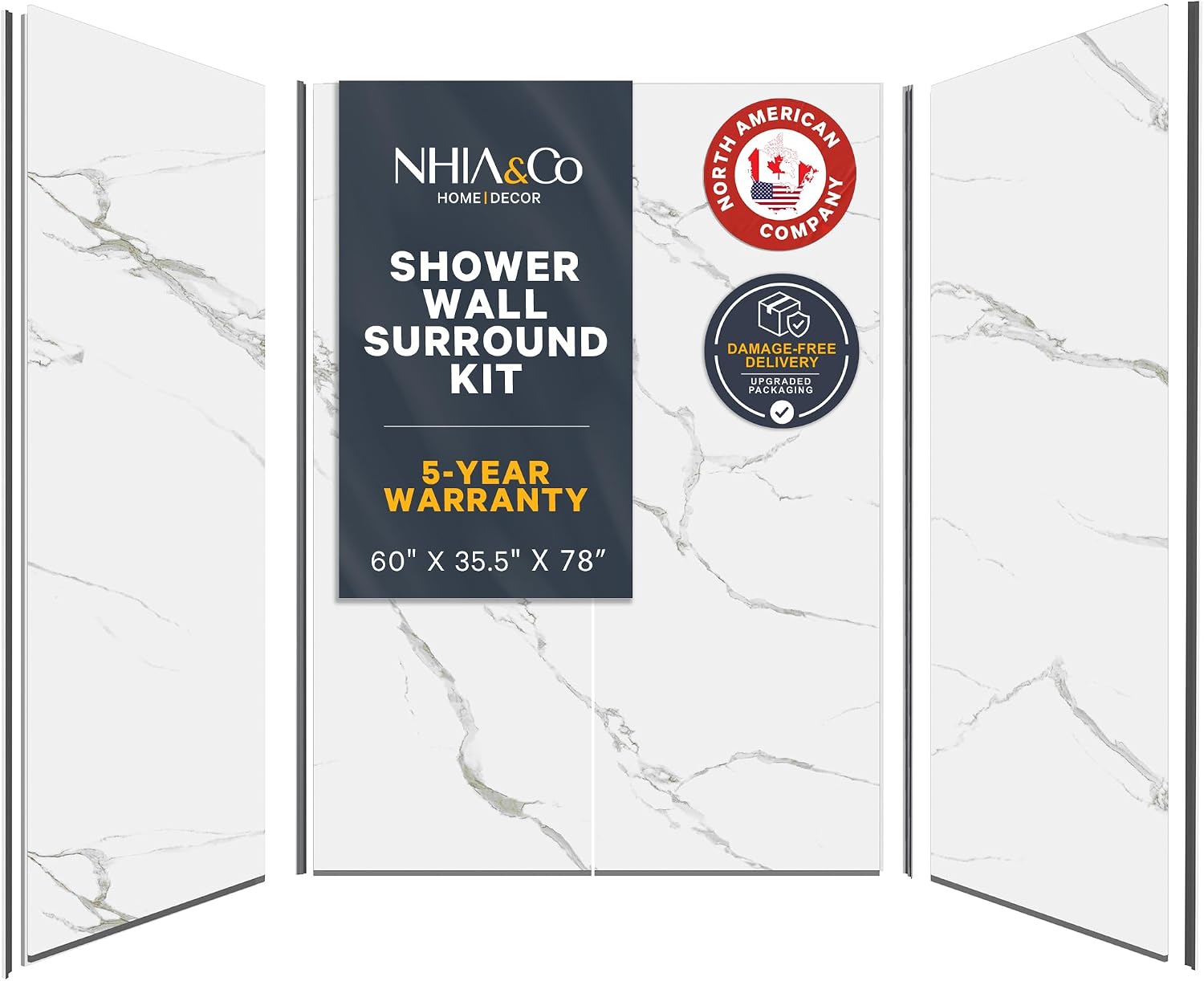Shower Surround Kits Waterproof Wall Panels for Shower