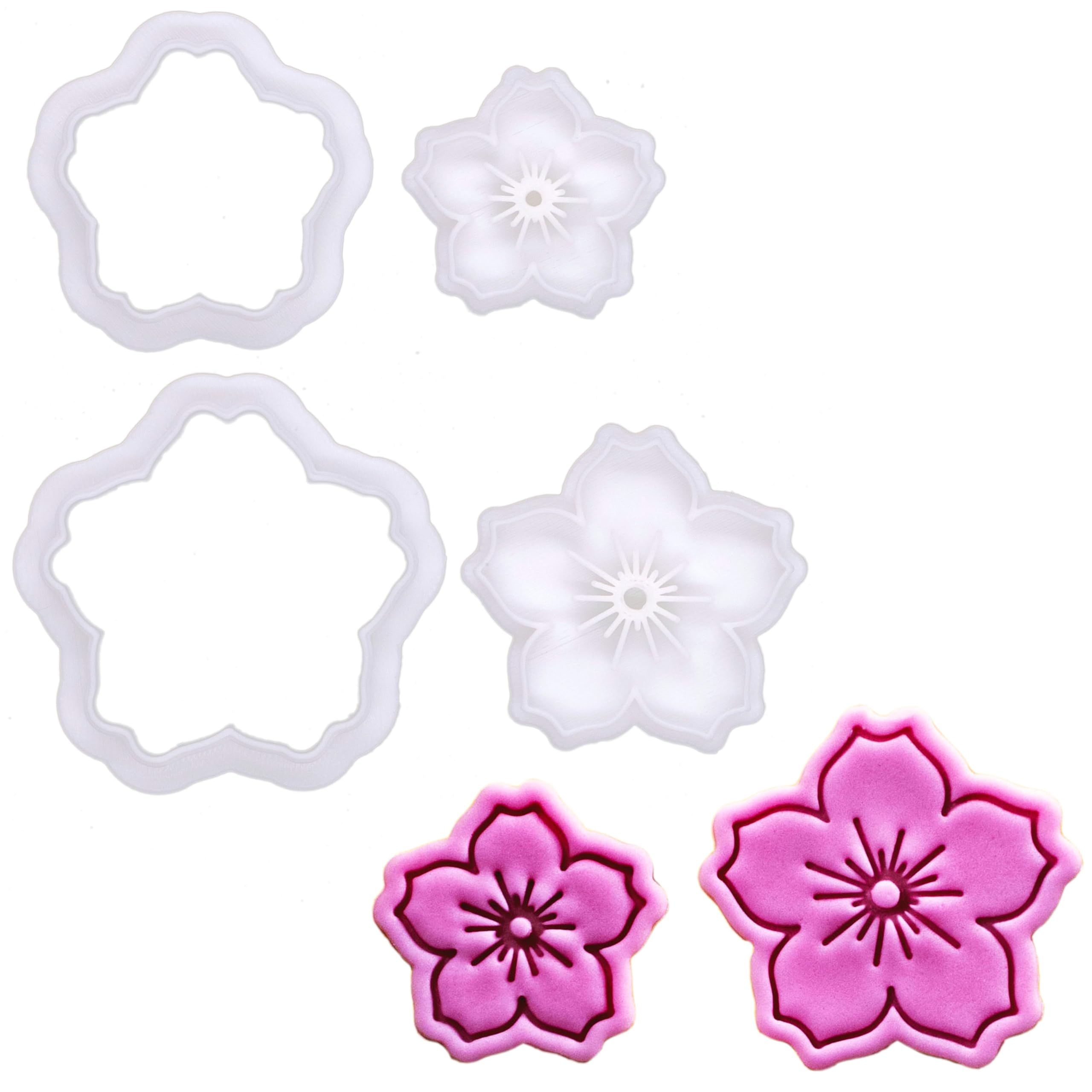 Tampon fleur de cerisier Sakura et emporte-pièce pour offrir de magnifiques biscuits de Pâques