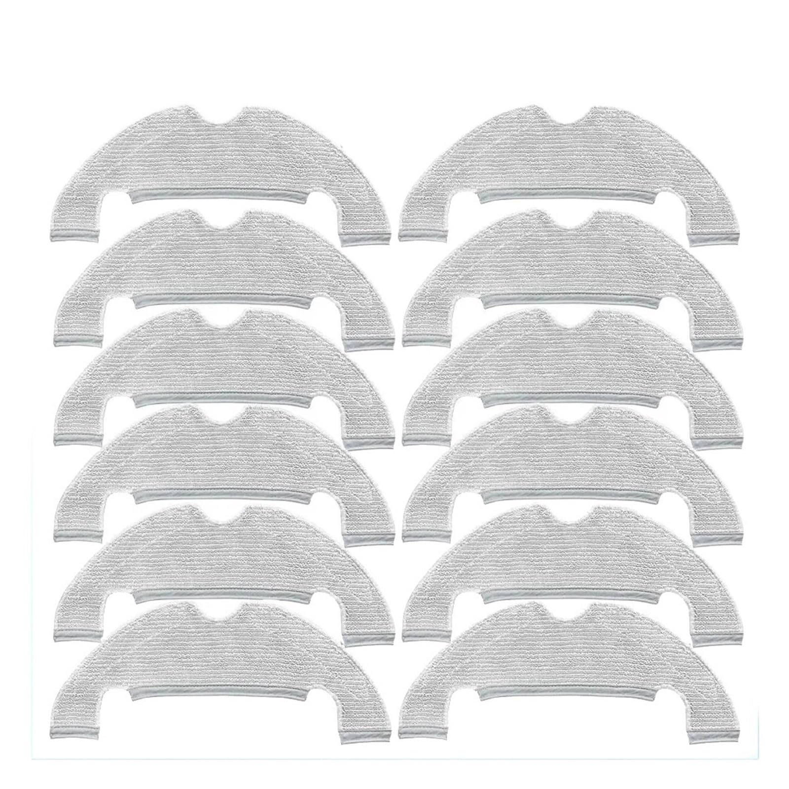 Eezii 12Pcs Mop Cloth,Compatible Forxiaomi，Vacuum X10,Compatible Fordreame，Z10 Pro Wipes Rags Vacuum Cleaner Spare Parts(12Pcs)