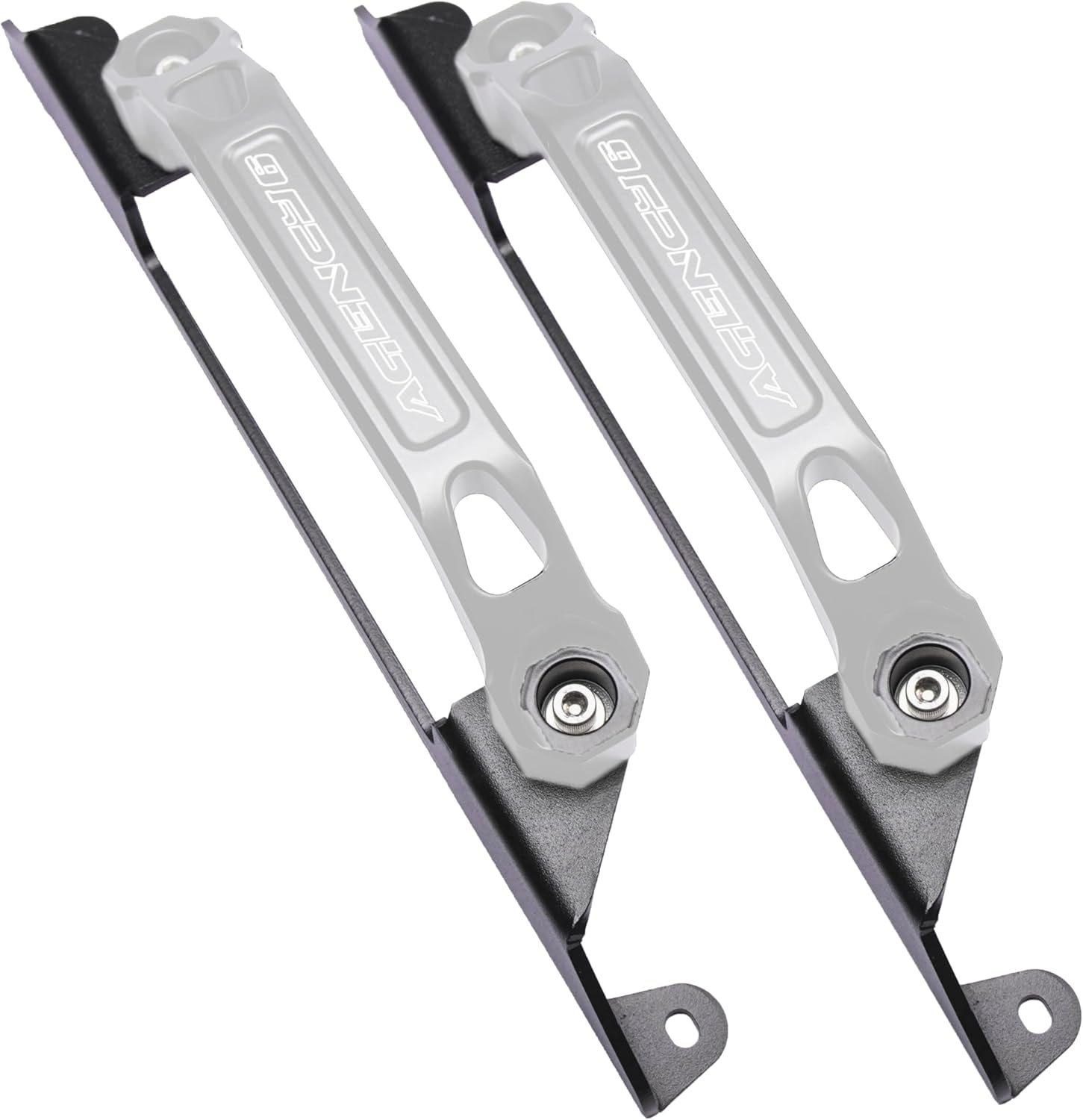 Agency 6 Rear Grab Handle Brackets - Compatible with 2020+ 2 and 4 Door Bronco - Adapter Brackets - Made in The USA - Rear Seat