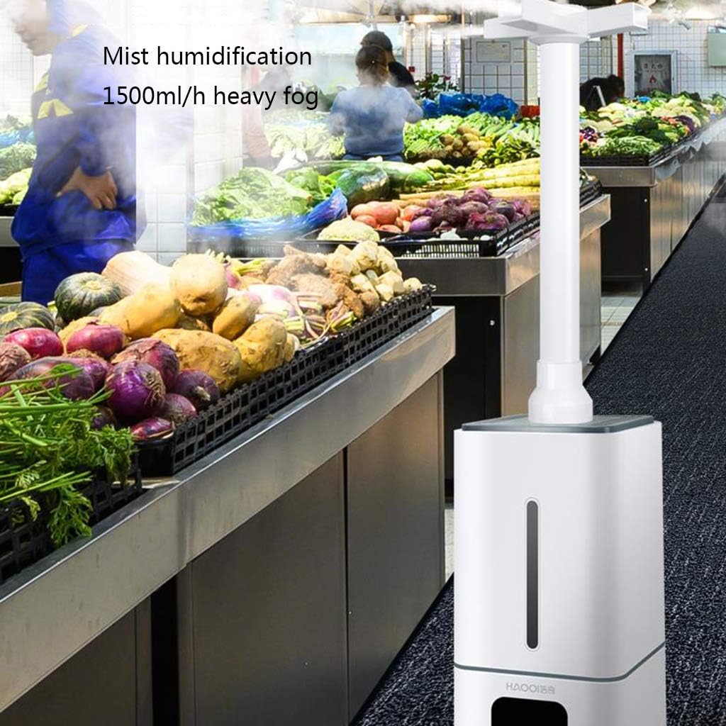 Humidifiers ABS Material 15L Large-Capacity Industrial Commercial Workshop Factory Supermarket Vegetable and Fruit Fresh-Keeping Large Mist Sprayer White