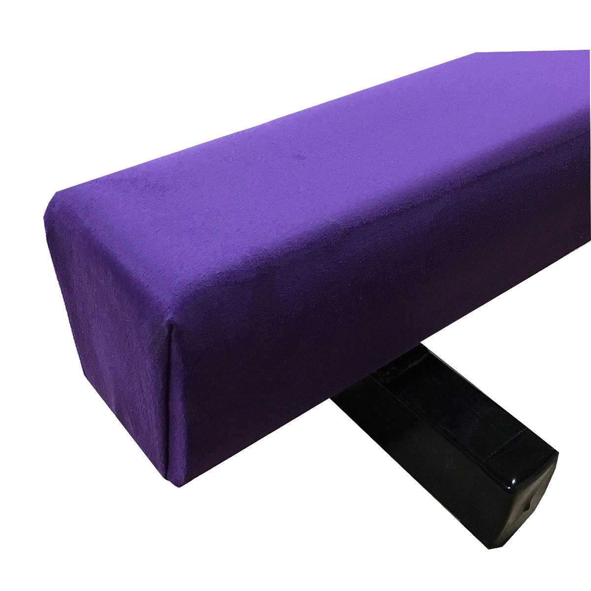Poutre D'équilibre Pliable – Similicuir Violet, 2,1 M, Base Pin + Acier Inoxydable, Mousse élastique