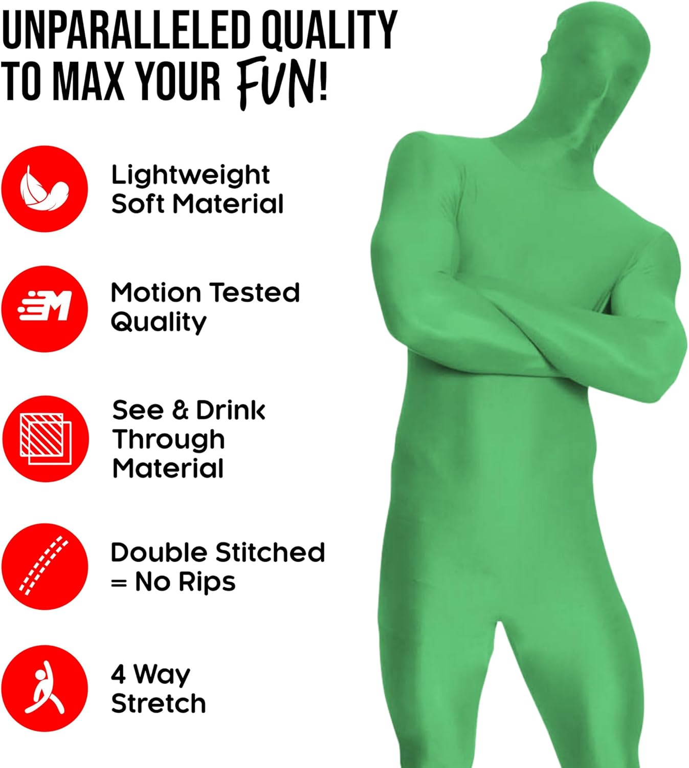 Morphsuits Full Bodysuit Costume Men, Morph Suits Adults, Mens Spandex Bodysuit Costume, Full Body Suit - Image 2