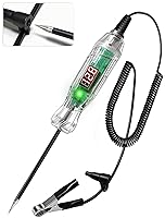 Vista 1 de Luz de prueba automotriz, probador de voltaje LED digital de 3 a 70 V, probador de circuito automático con voltímetro, indicador de polaridad dual e