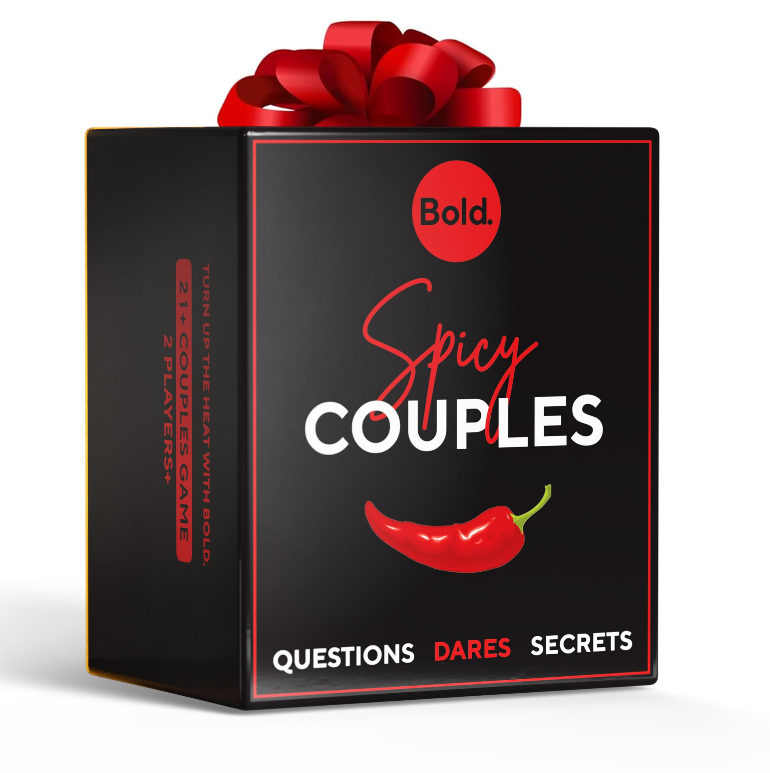 Bold. Spicy Couples - Adult Fun Couples Game for Adults Date Night: 150 Dirty Dares, Secrets, and Questions for Your Partner, Romantic and Card Games for Couple