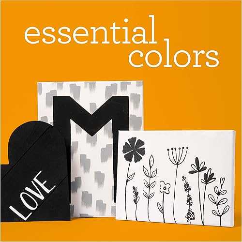 Miniatura 6 de Apple Barrel PROMOABWB - Juego de pintura acrílica con 2 colores de pintura acrílica blanca Apple Barrel de 16 onzas líquidas y pintura acrílica