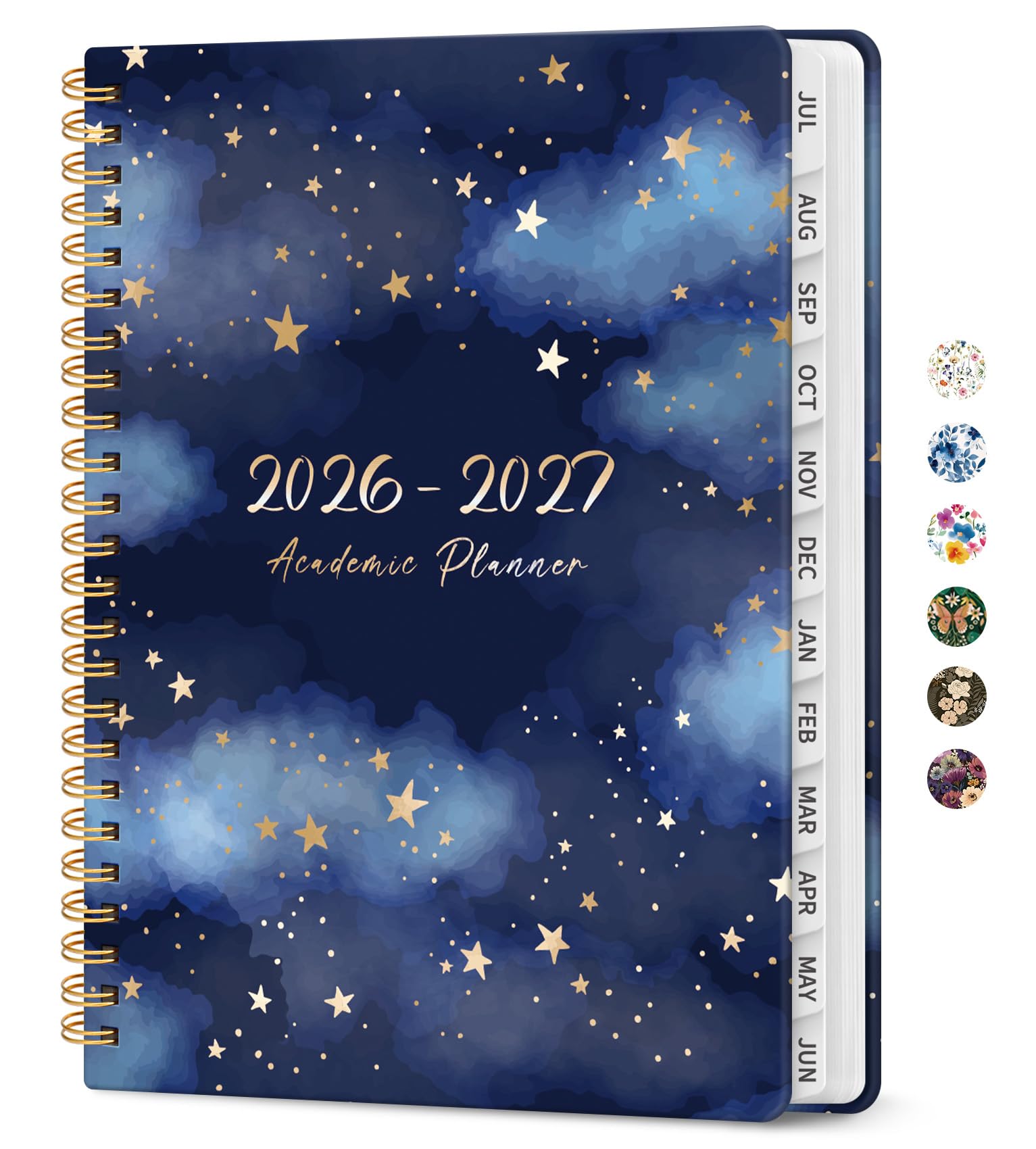 Taja Academic Planner 2026-2027 Hardcover Planner 6.3"x8.5" (Starry Night) | USA Import, Duties Included - main product image