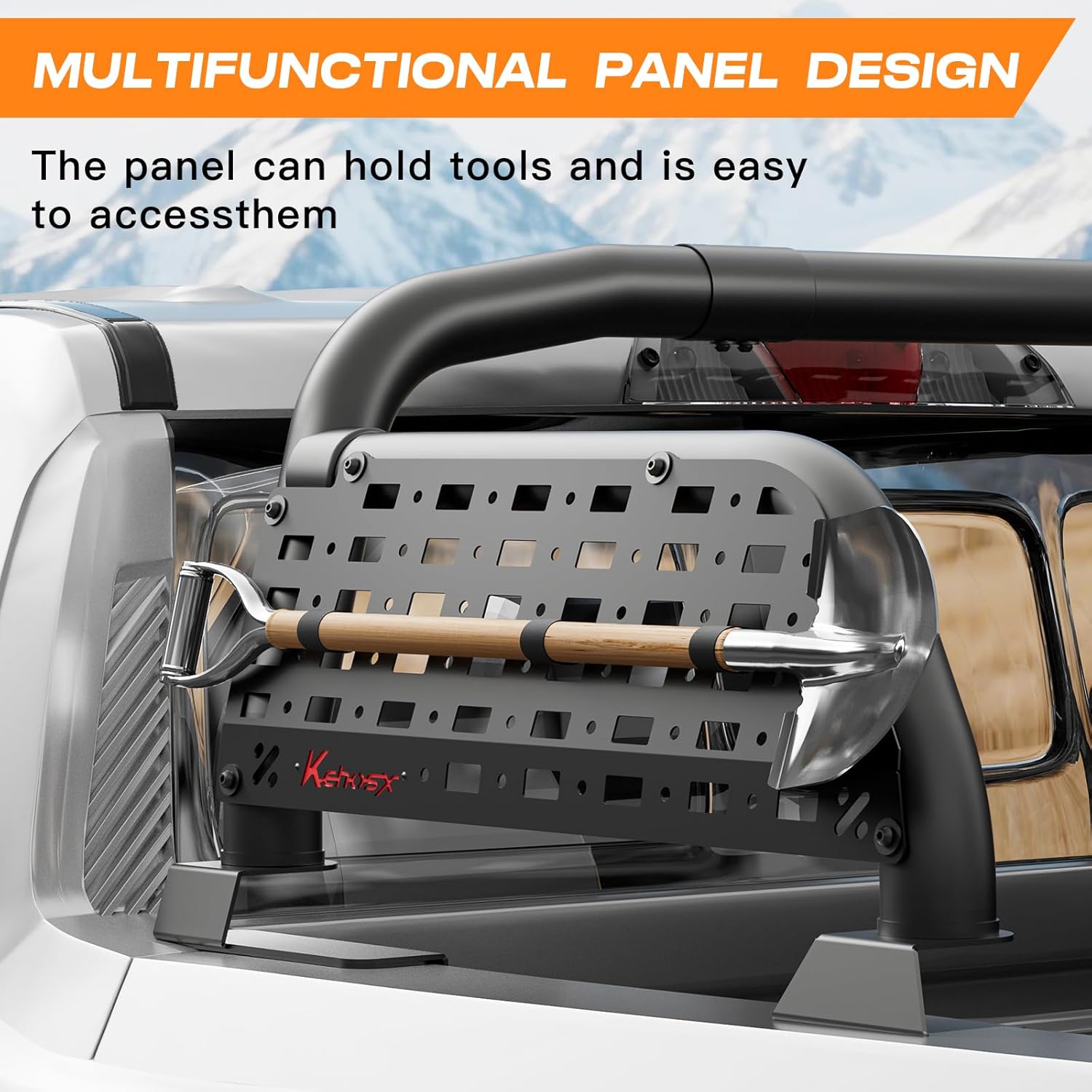 Universal Truck Bed Roll Bar Adjustable Black Chase Racks for Trucks, Sport Roll Bar for Silverado/Sierra,F-150/F-250/F-350,Ford Ranger,Frontier/Titan,Tundra,Honda Ridgeline