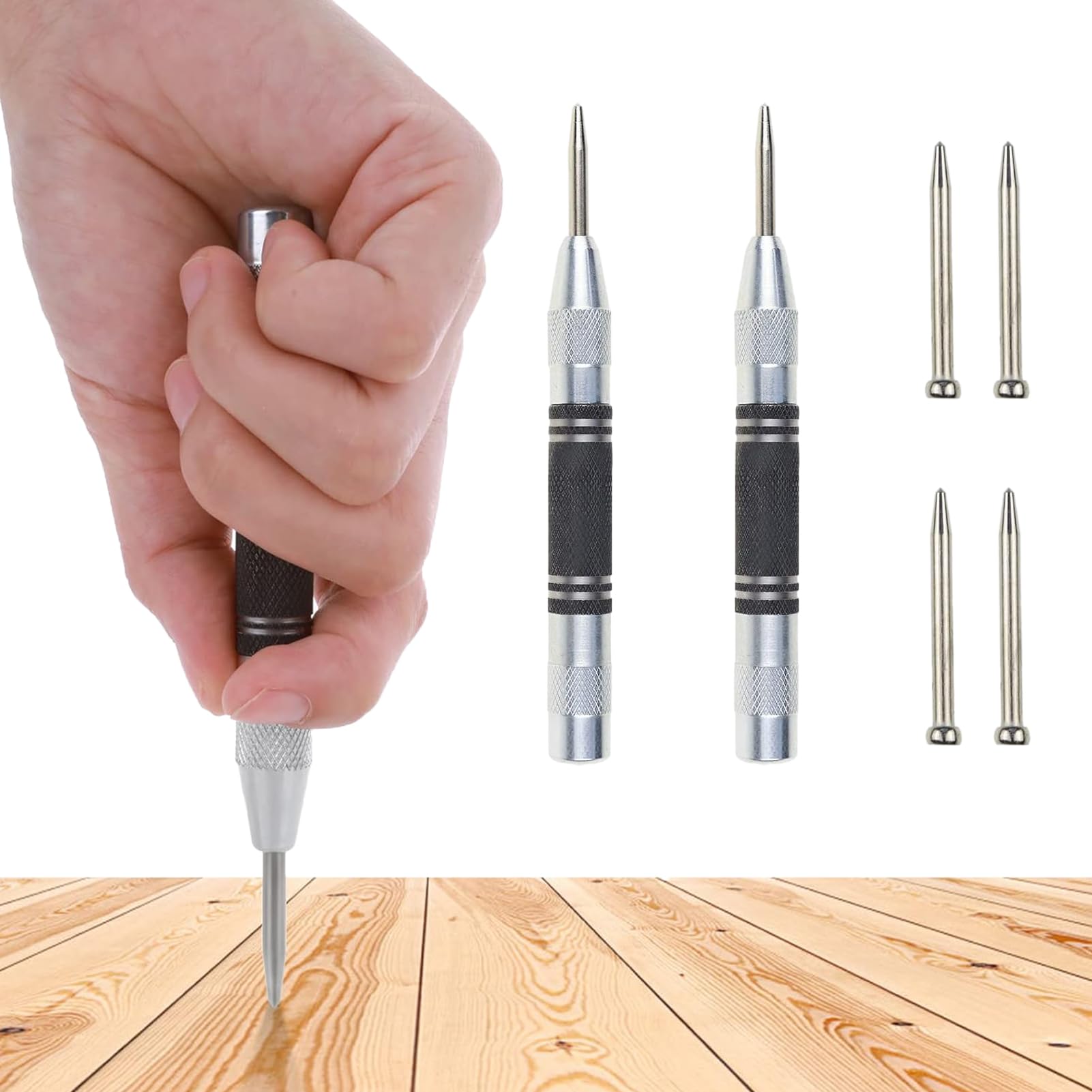 Punch Tool Adjustable Spring Loaded HORUSDY 2-Piece Automatic Set ...