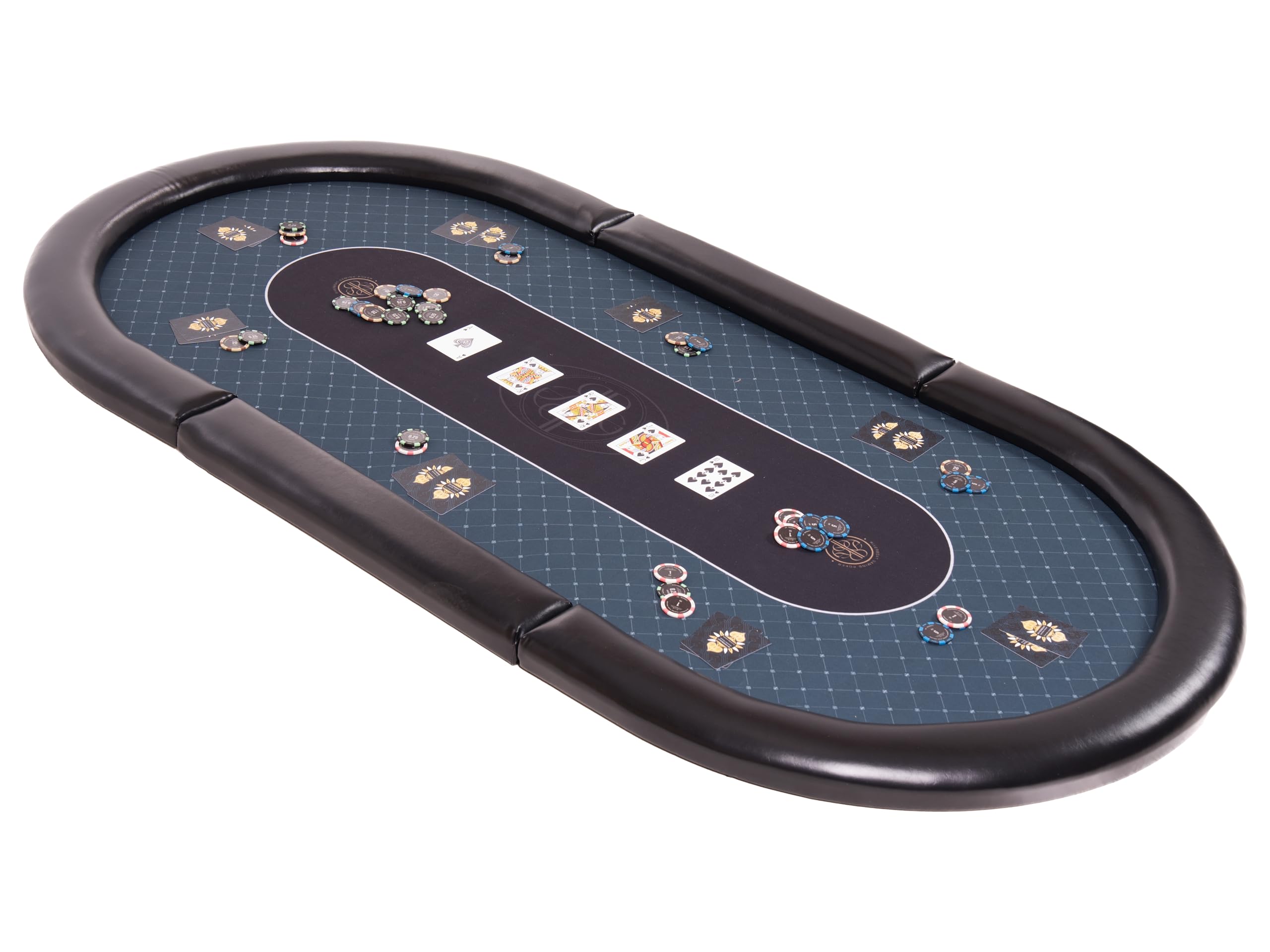 Riverboat Elite Pokertischplatte (Pokertisch) aus Speed Cloth, 180 × 90 cm, faltbar, durchgehende Spielfläche ohne Falz