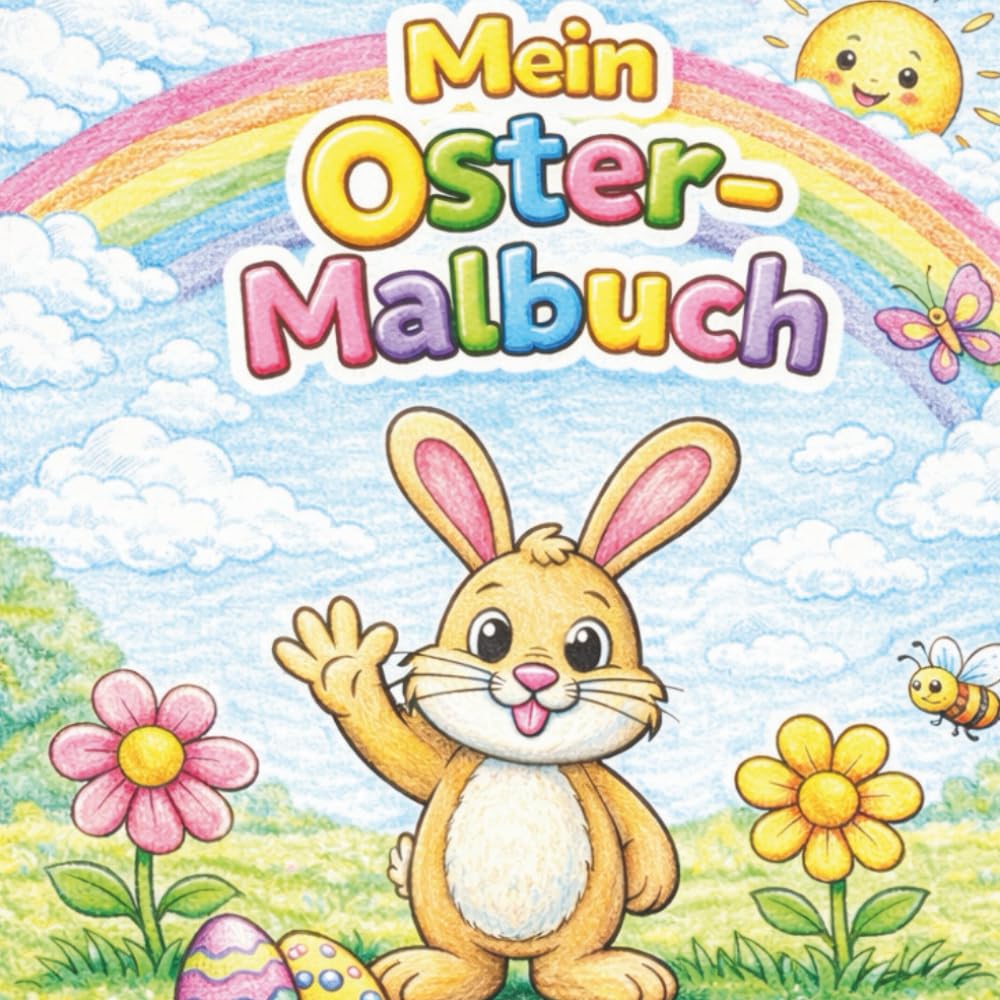 Mein Oster-Malbuch:: Für Kinder ab 4 Jahren - Ausmalbuch mit einfachen Motiven und großen Flächen