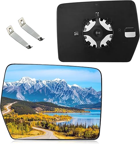 BDFHYK Espejo retrovisor lateral derecho del pasajero compatible con Ford F-150, espejo retrovisor convexo con placa trasera, sustituye a BDFHYK Espejo retrovisor lateral derecho del pasajero compatible con Ford F-150, espejo retrovisor convexo con placa trasera, sustituye a
