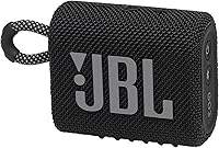 JBL Go 3 Portable Bluetooth Speaker - IP67 Waterproof, Punchy Bass, 5H Playtime, Ultra Compact for Travel & Outdoors (Black)