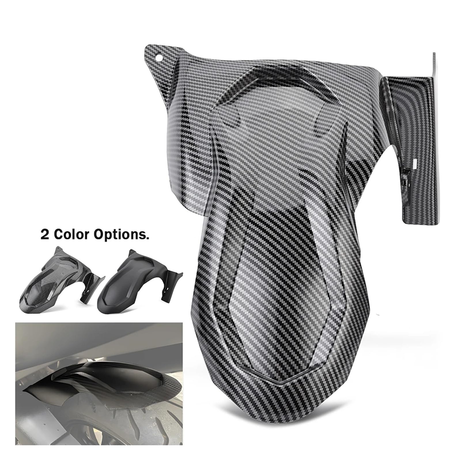 Moto Parafango Paraspruzzi Per T Max Per TMax 530 2017 2018 2019 Per TMAX 560 2020 2021 2022 2023 Per Tmax530 560 Moto Posteriore Parafango Splash Guard Copertura Parafanghi Moto(Carbon fiber look)