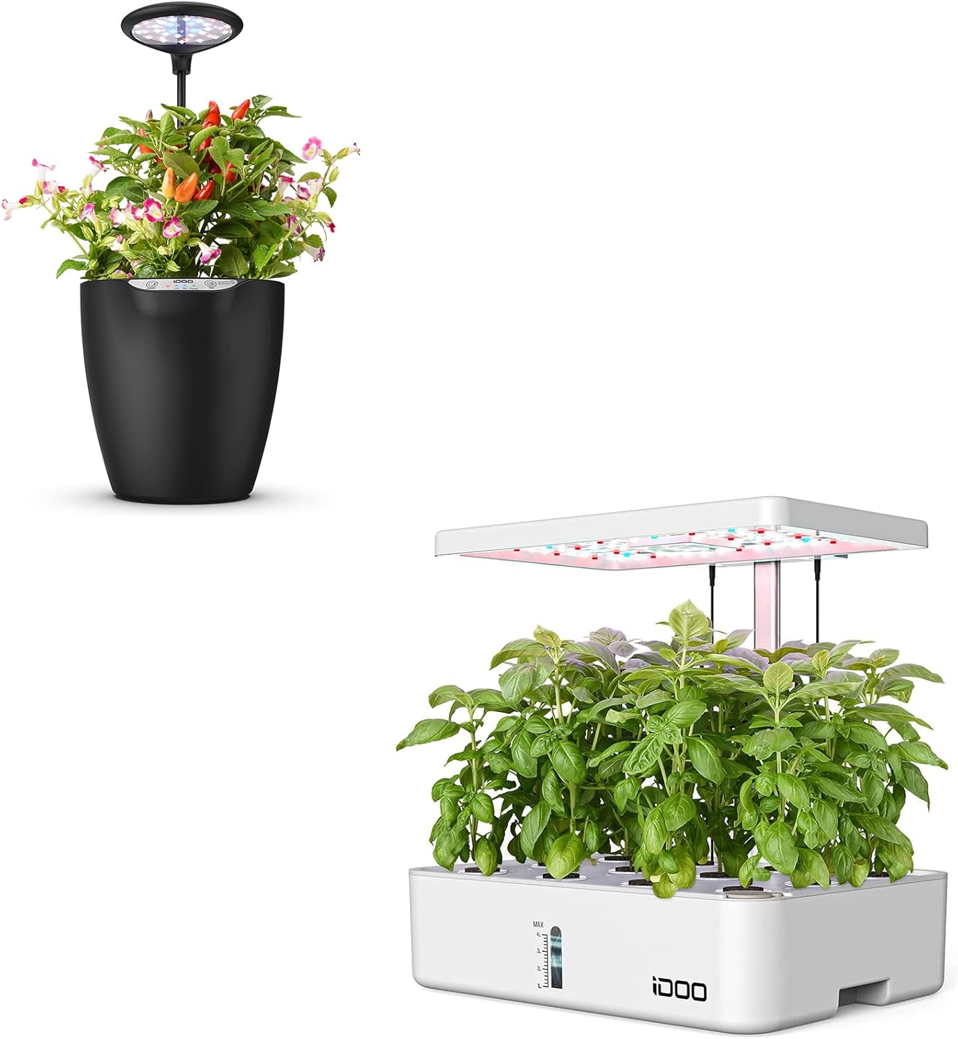 iDOO 12Pods Indoor Hydroponic Growing System and 6 Pods