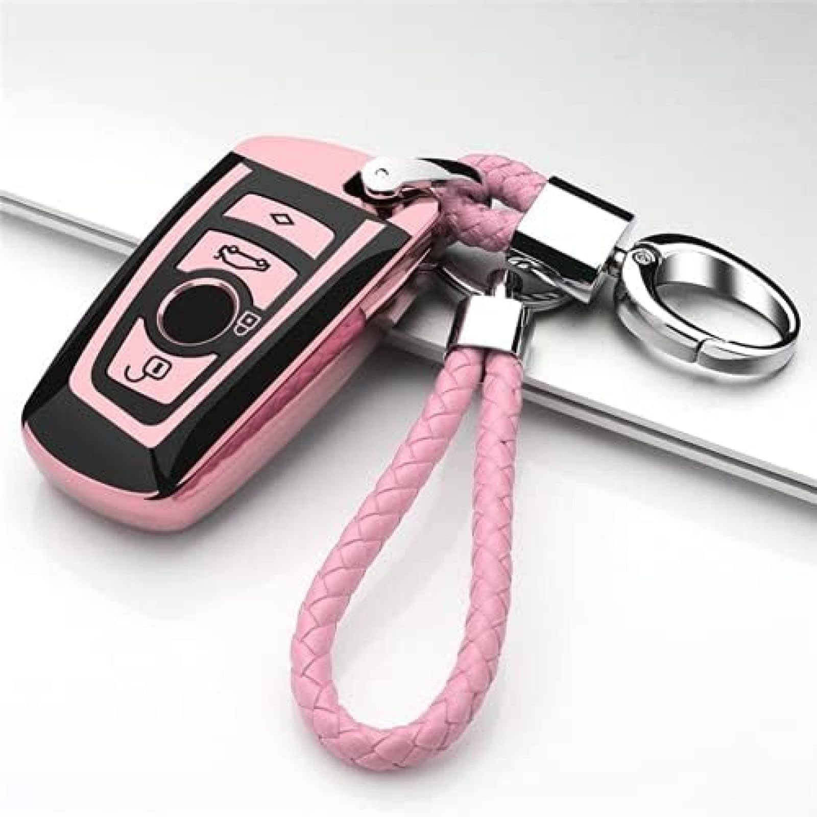 Étui Clé Silicone Housse Porte-clés Pour BMW F10 F20 F30☆ Sans Clé ☆ 3 Boutons Porte-clés ☆ | EBay - Foto 6