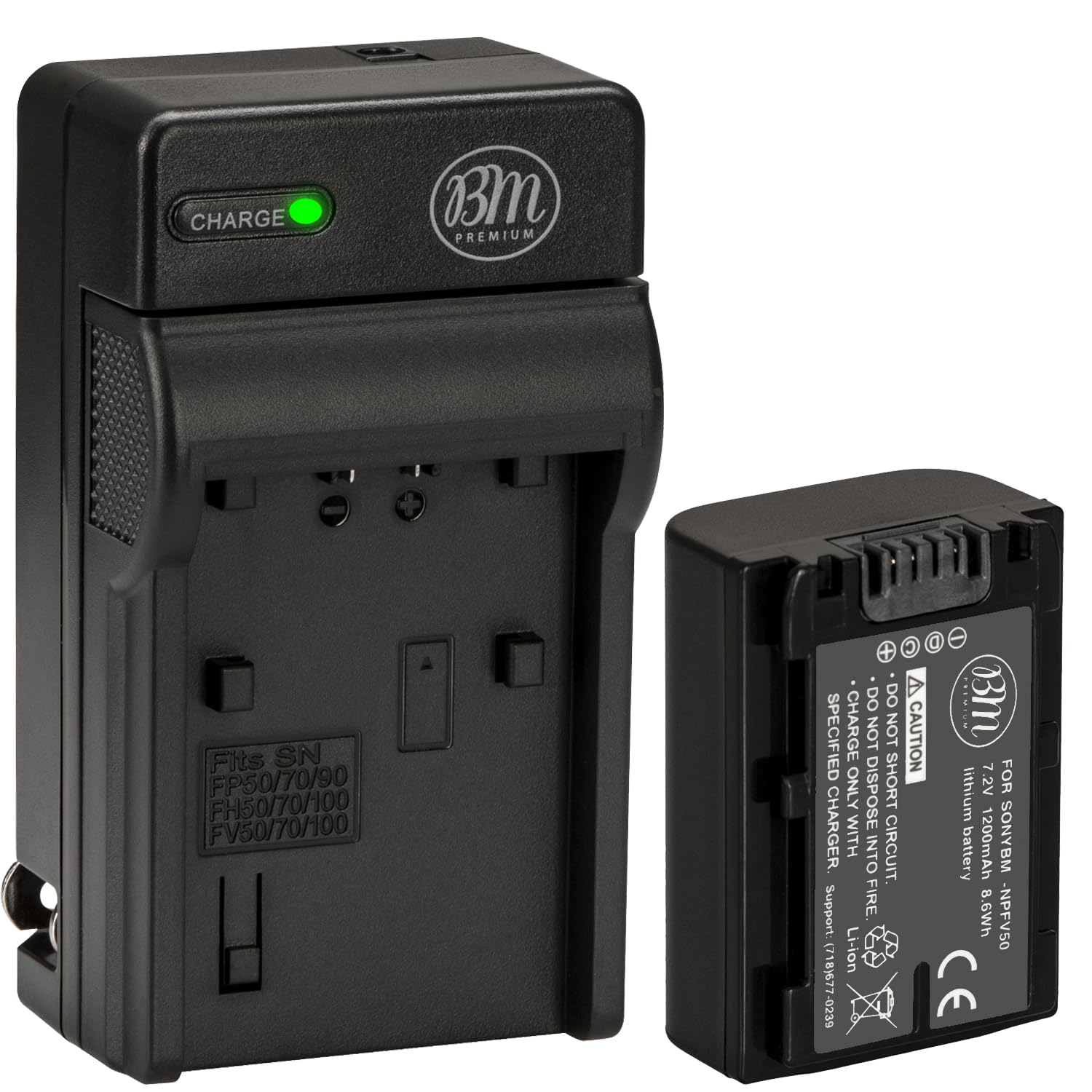 NP-FV50 Battery and Charger for Sony FDR-AX53, HDR-CX675/B, CX455/B, CX200, CX210, CX220, CX230, CX290, CX330, CX380, CX430V, CX900, PJ340, PJ540, PJ670, PJ810,FDR-AX33, AX100 Camcorder