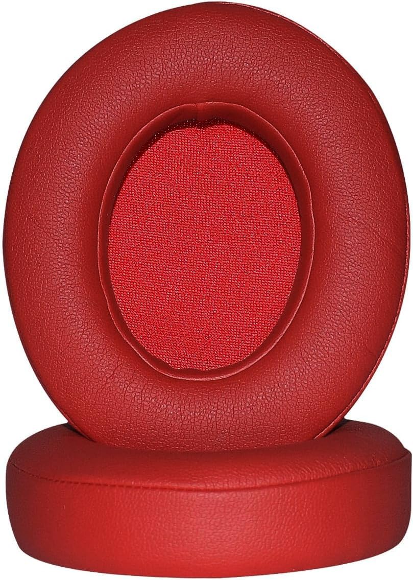 Ear Pads Ear Cushions Covers Replacement Earpads with Soft Memory Foam for Beats Studio 2.0 Wired Wireless by Dr.Dre Headphones (Red)