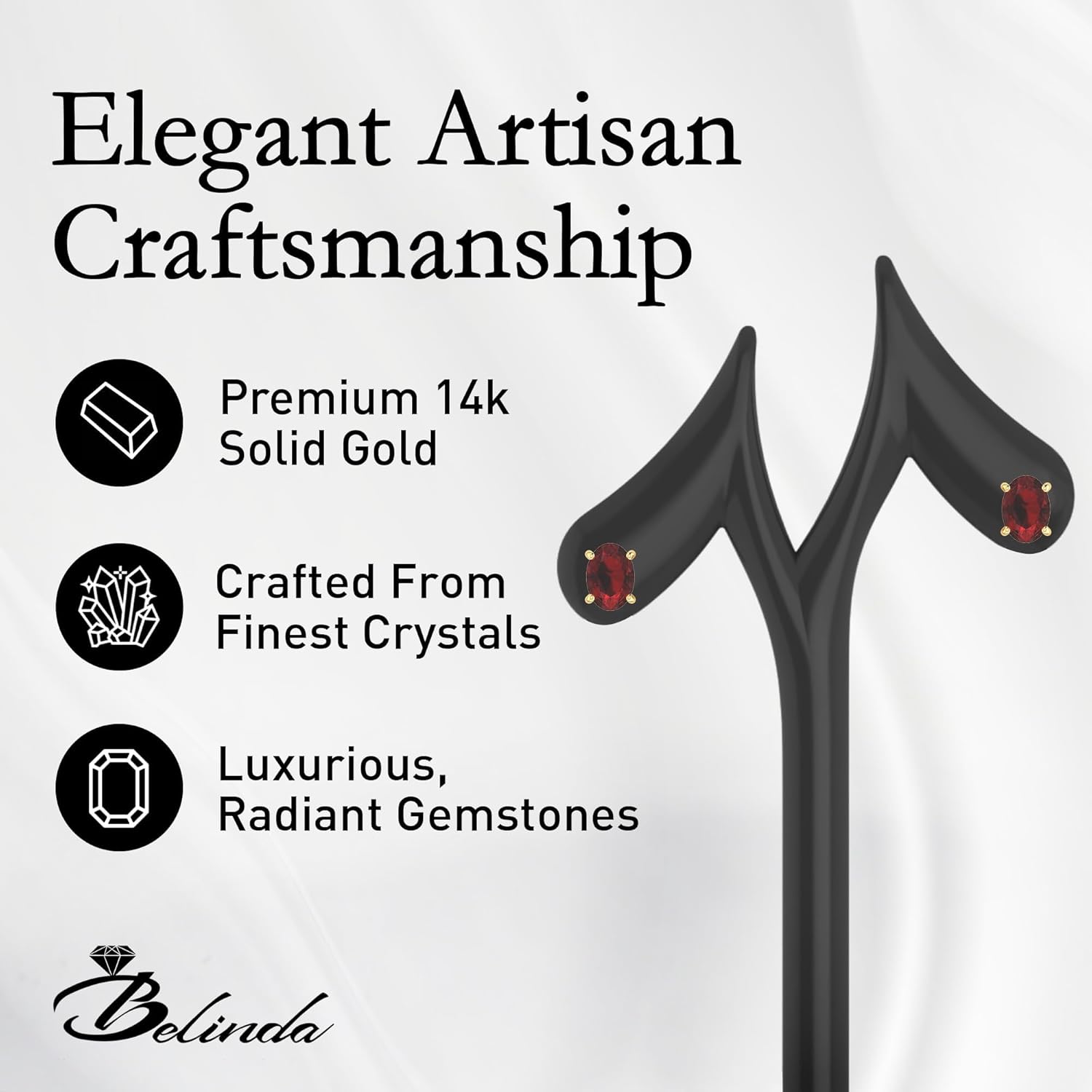 Oval Stud Earrnings