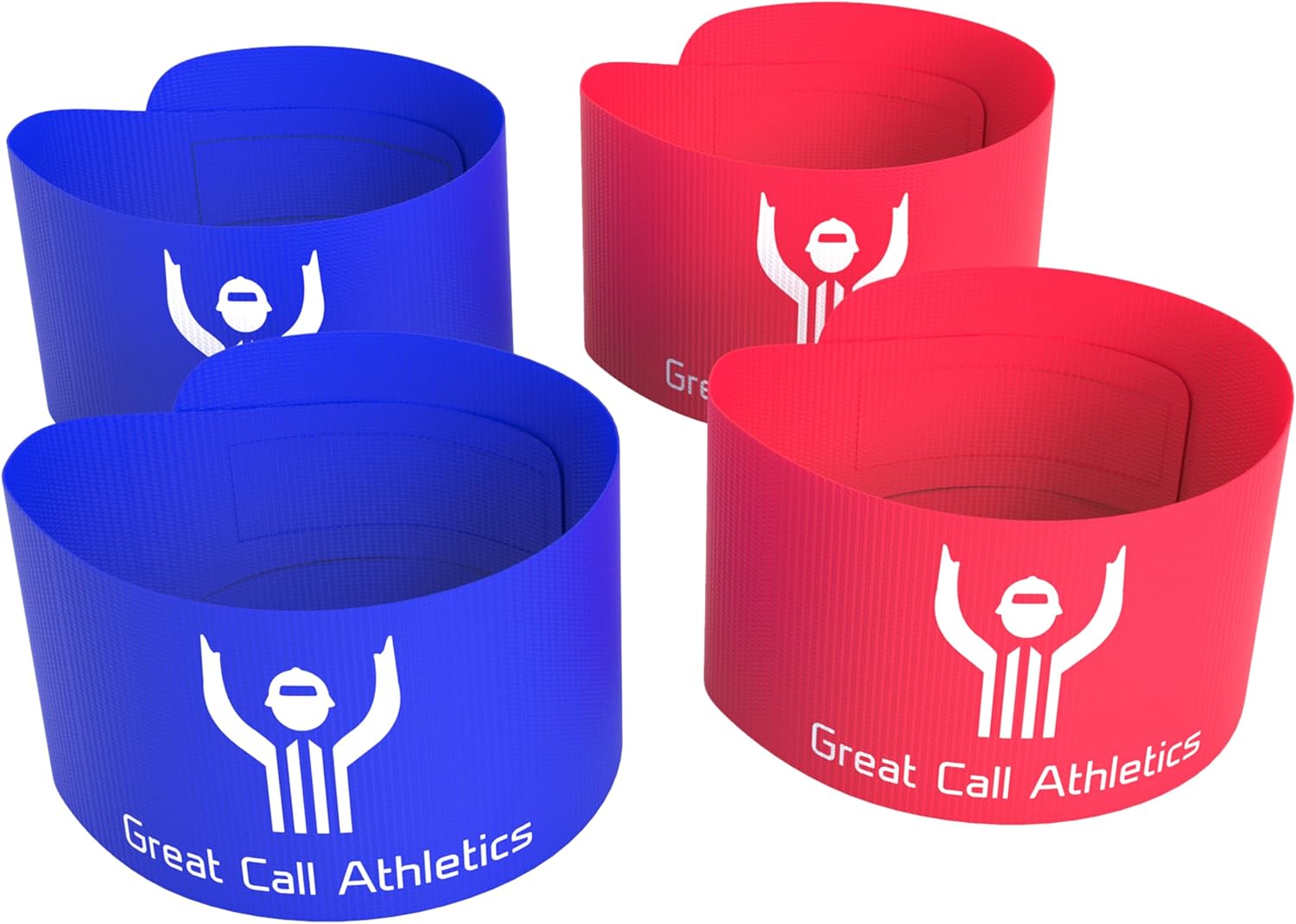 Great Call Athletics Super Strap Freestyle Red/Blue Wrestling Ankle Bands 2 Red 2 Blue Set Premium Tournament Dual Meet